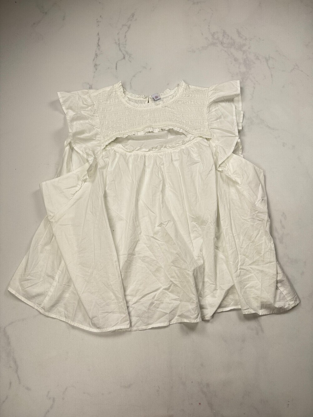 Old Navy Blouse White Contemporary Everyday Essential - Womens 4X